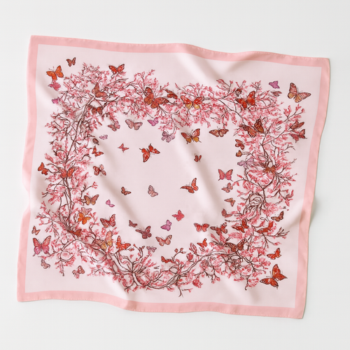 Floral Butterfly Scarf