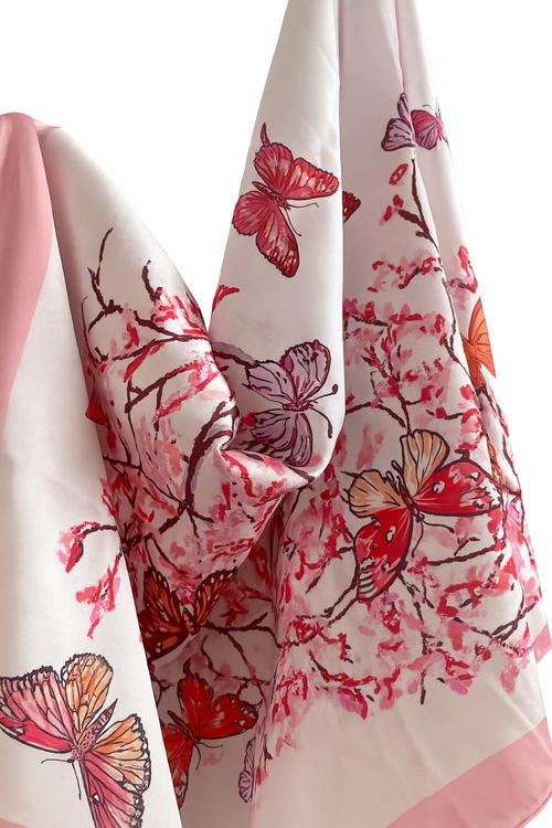 Floral Butterfly Scarf